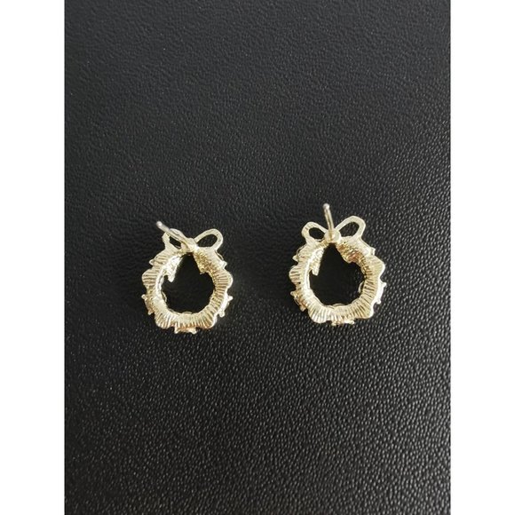 Brand New 14K Gold Plated Faux Pearls Crystal Earrings - Picture 4 of 6